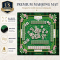 Silent Neoprene Mahjong Mat – Deep Green Masters