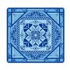 American Mahjong Mat – Blue Mosaic Design