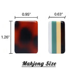 American Mahjong Tiles – Turtle & White Lotus Design