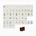 American Mahjong Tiles – Turtle & White Lotus Design