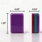 American Mahjong Tiles – 160-Piece Dark Purple Print Set