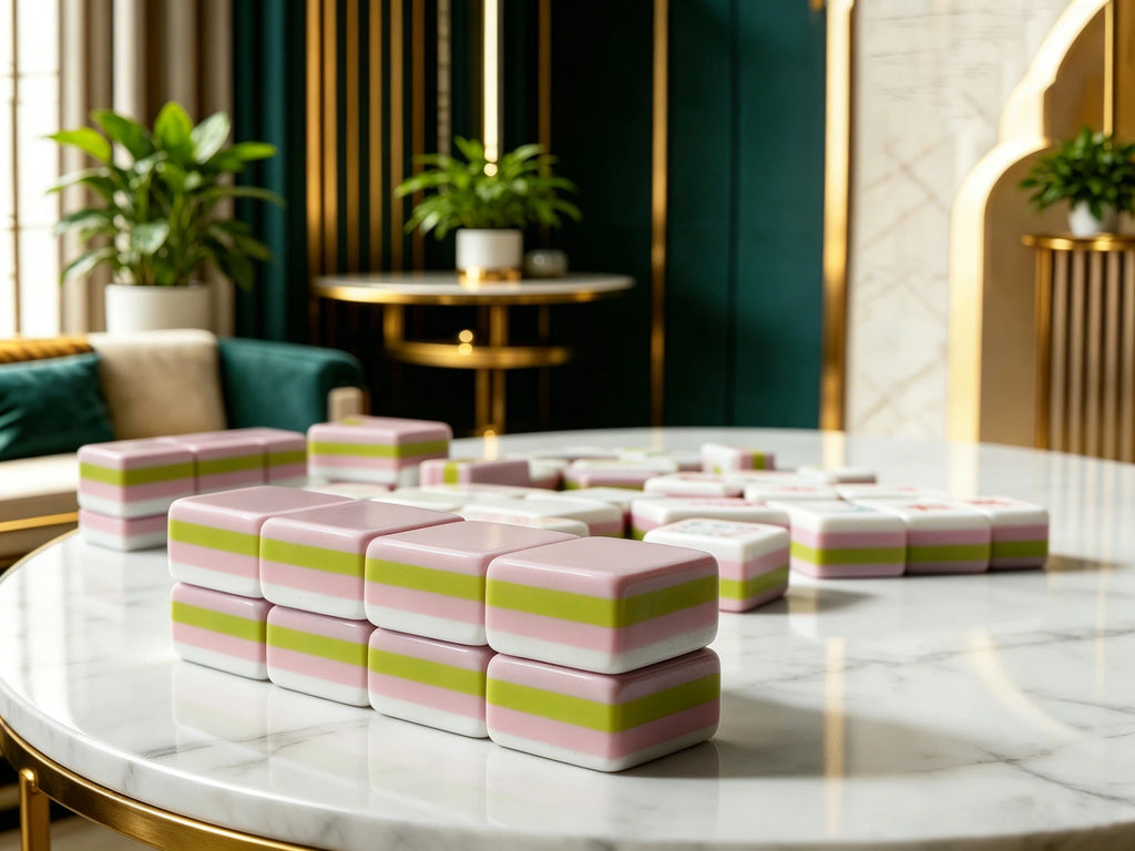 Lavender Floral American Mahjong Set – 160 Acrylic Tiles
