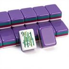 American Mahjong Tiles – 160-Piece Dark Purple Print Set