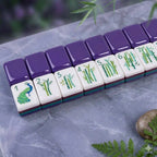 American Mahjong Tiles – 160-Piece Dark Purple Print Set