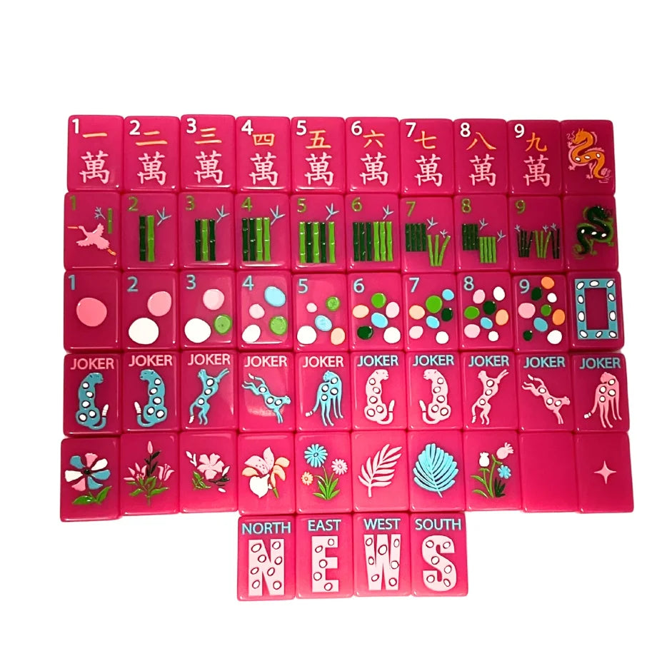 Springtime Safari American Mahjong Set – Acrylic Luxury Tiles