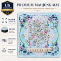 Silent Neoprene Mahjong Mat – Mint Green