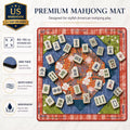 Silent Neoprene Mahjong Mat – Red